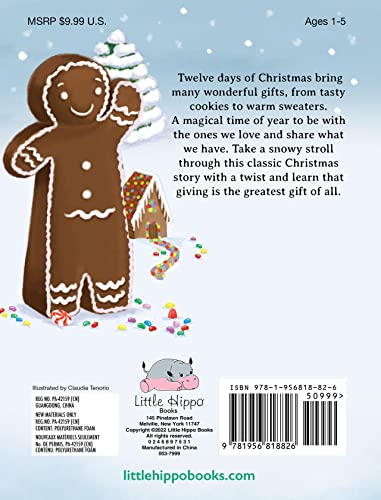 12 Days of Christmas - Children's Holiday Padded Board Book
