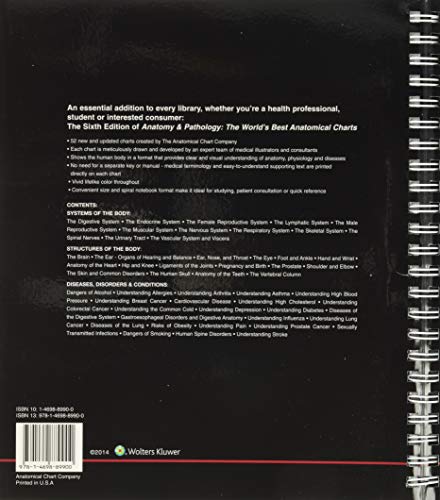 Anatomy & Pathology:The World's Best Anatomical Charts Book (The World's Best Anatomical Chart Series)