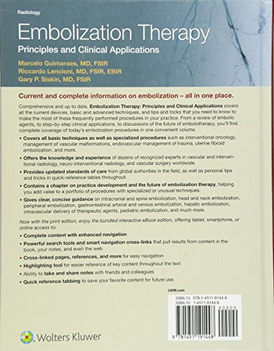 Embolization Therapy: Principles and Clinical Applications