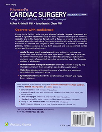 Khonsari's Cardiac Surgery: Safeguards and Pitfalls in Operative Technique