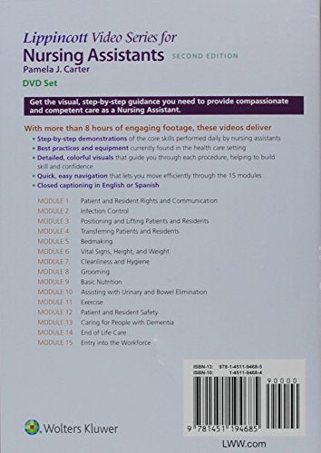 Lippincott Video Series for Nursing Assistants: DVD Set