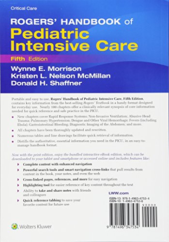 Rogers' Handbook of Pediatric Intensive Care