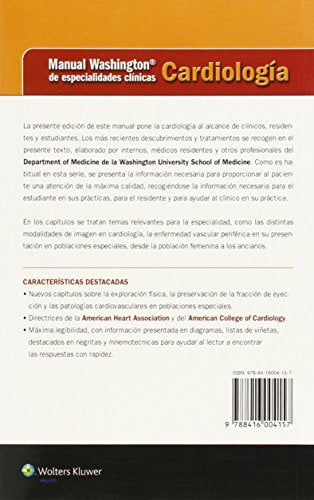Manual Washington de especialidades clínicas. Cardiología (Manual Washington De Especialidades Clínicas) (Spanish Edition)