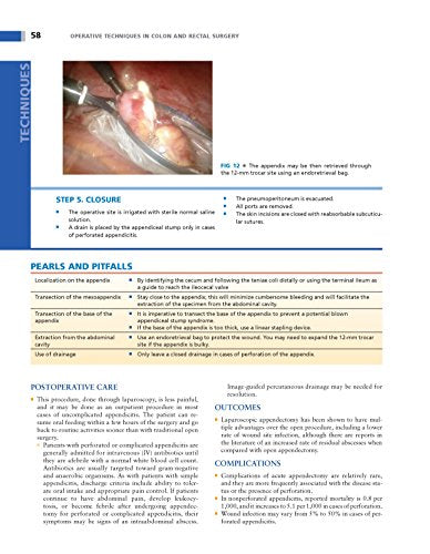 Operative Techniques in Colon and Rectal Surgery