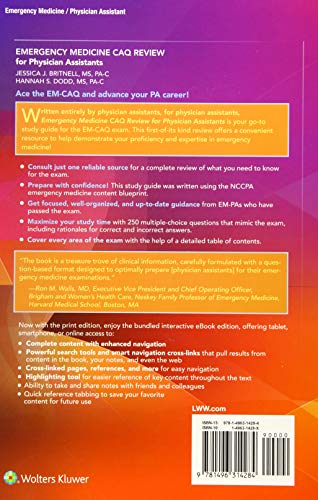Emergency Medicine CAQ Review for Physician Assistants