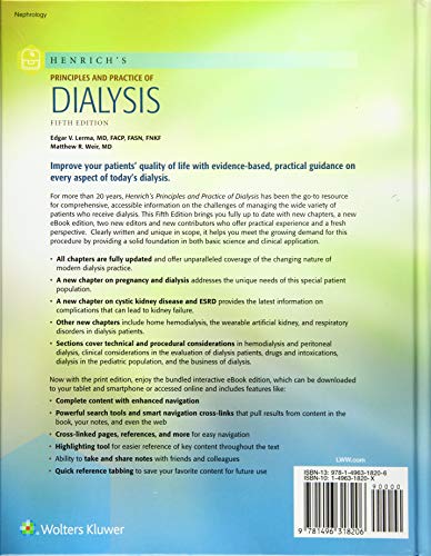 Henrich's Principles and Practice of Dialysis