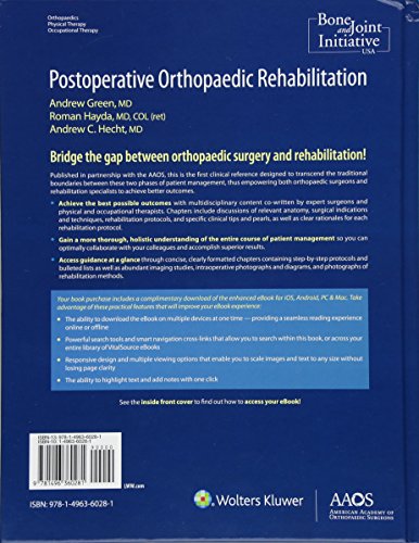 Postoperative Orthopaedic Rehabilitation: Print + Ebook (AAOS - American Academy of Orthopaedic Surgeons)
