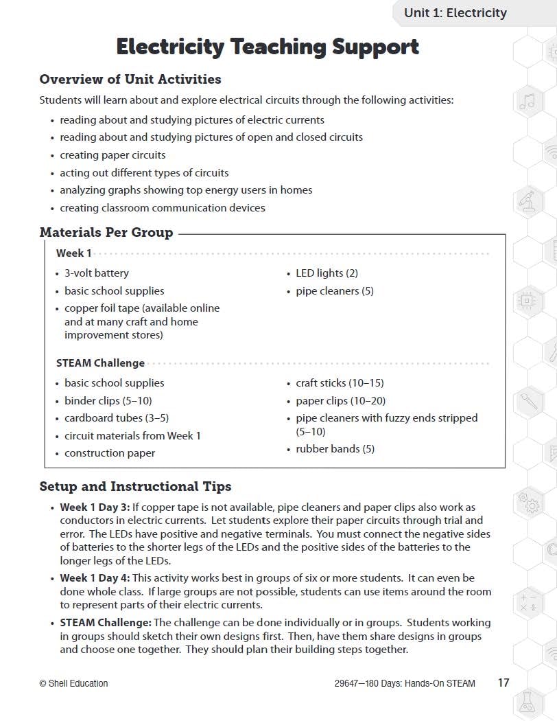 180 Days: STEM/STEAM for 4th Grade Practice Workbook for Classroom and Home, Cool and Fun Practice Created by Teachers (180 Days of Practice)