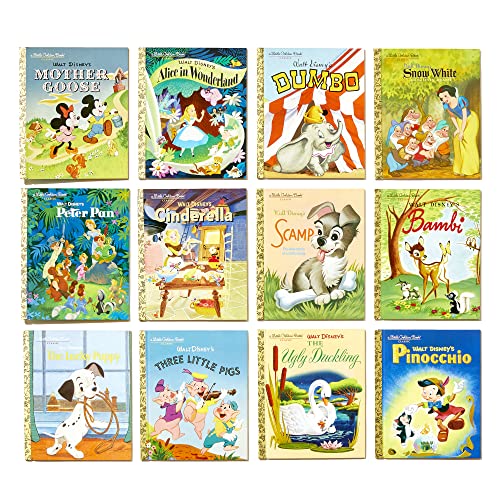 12 Beloved Disney Classic Little Golden Books (Boxed Set)