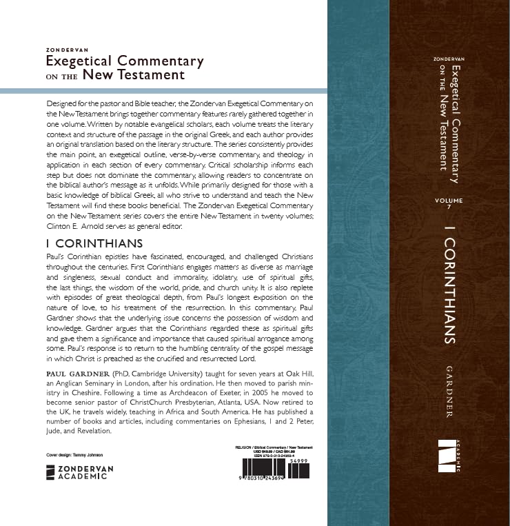 1 Corinthians (Zondervan Exegetical Commentary on the New Testament)