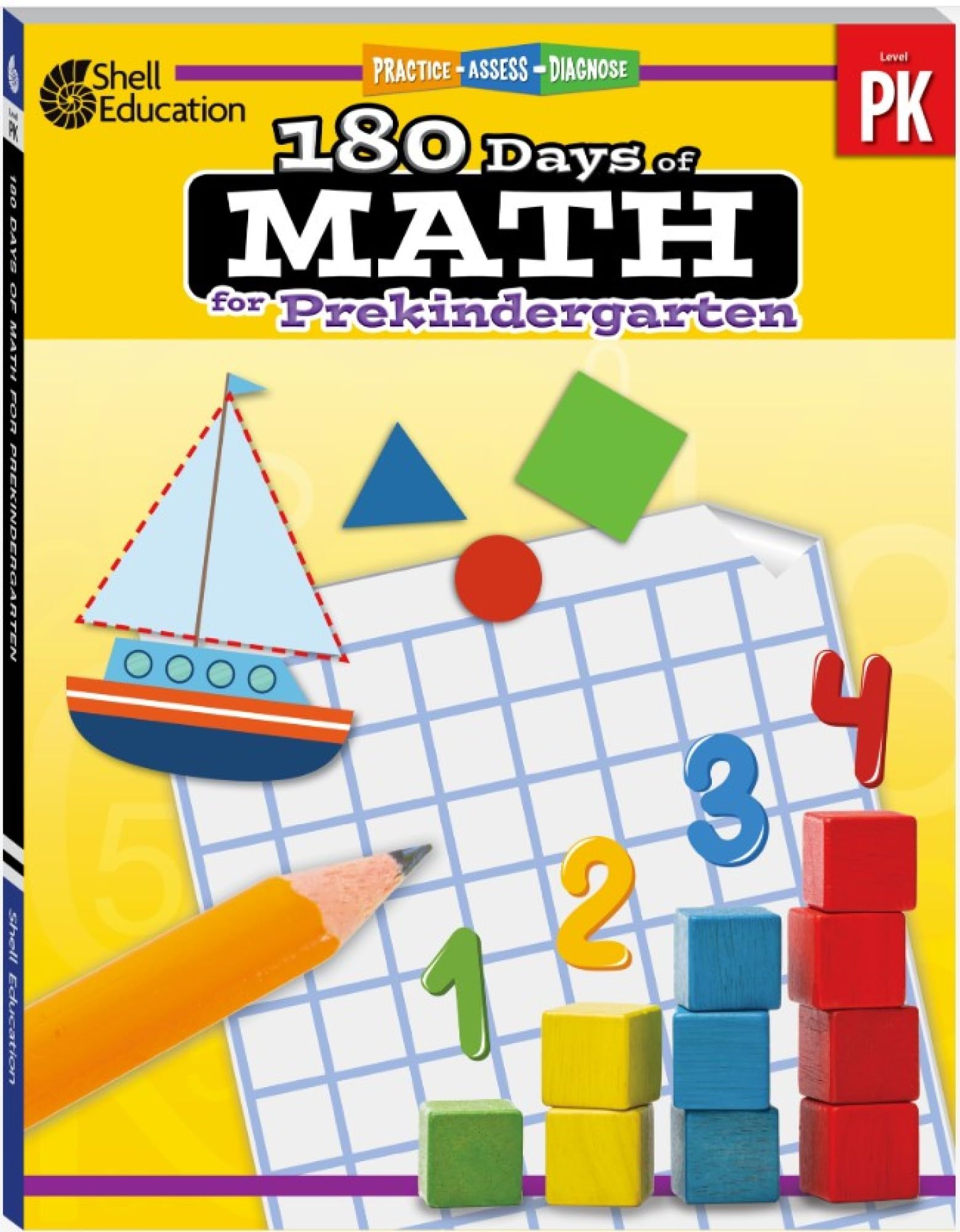 180 Days™: Mathematics for Pre-Kindergarten Practice Workbook for Classroom and Home, Cool and Fun Practice Created by Teachers (180 Days of Practice)