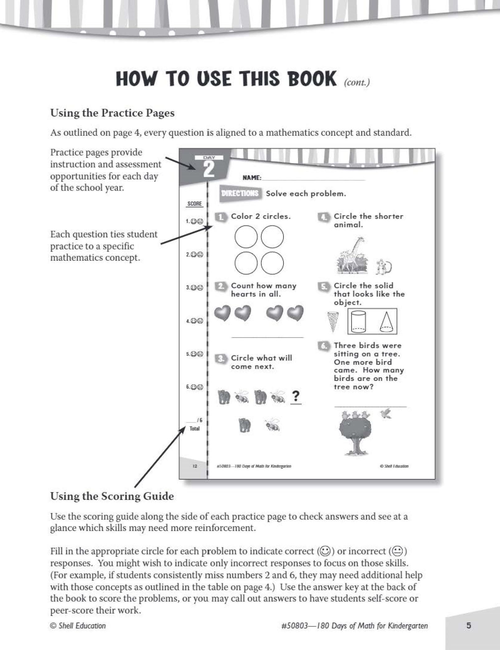 180 Days™: Math for Kindergarten