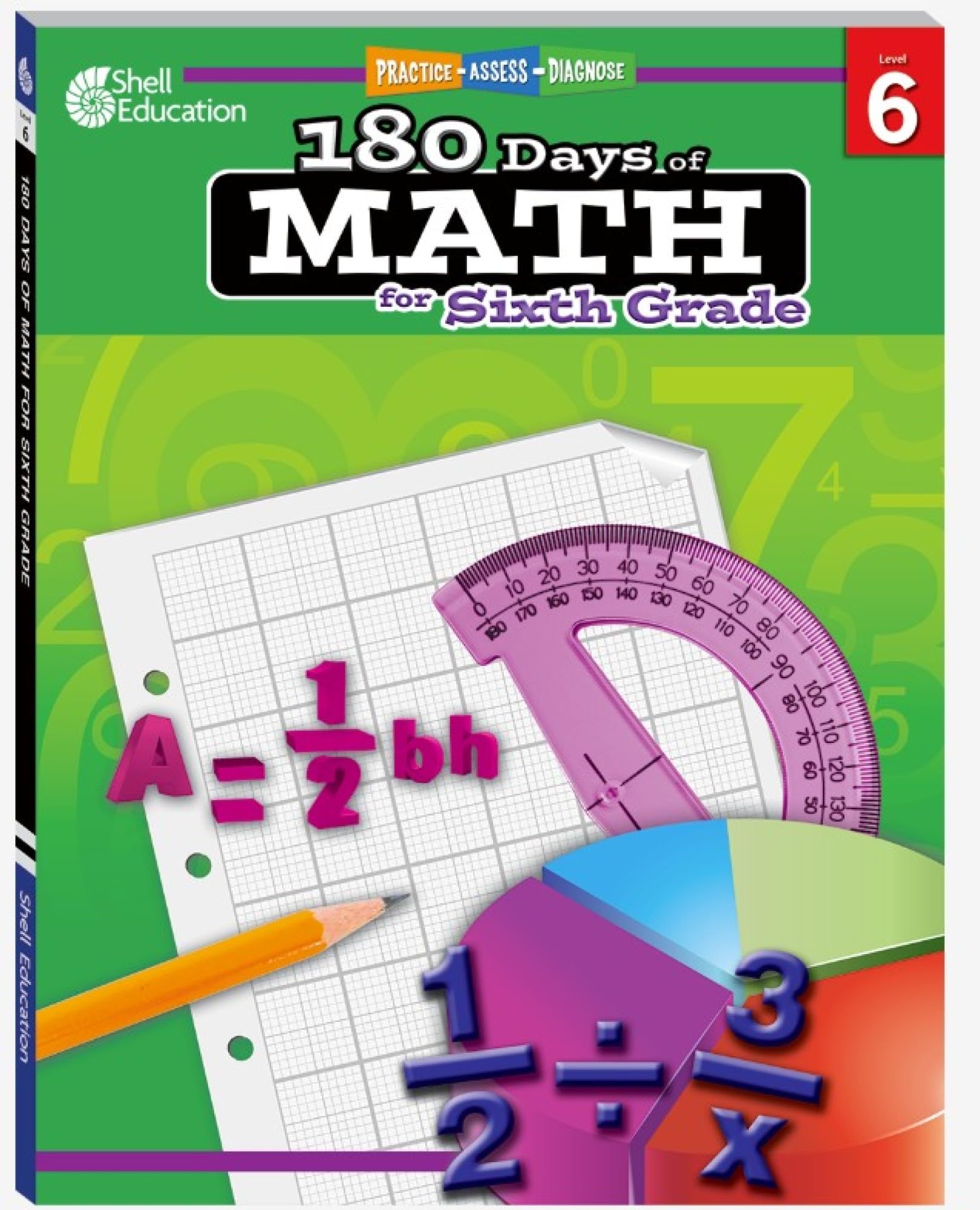 180 Days™: Mathematics for 6th Grade Practice Workbook for Classroom and Home, Cool and Fun Practice Created by Teachers