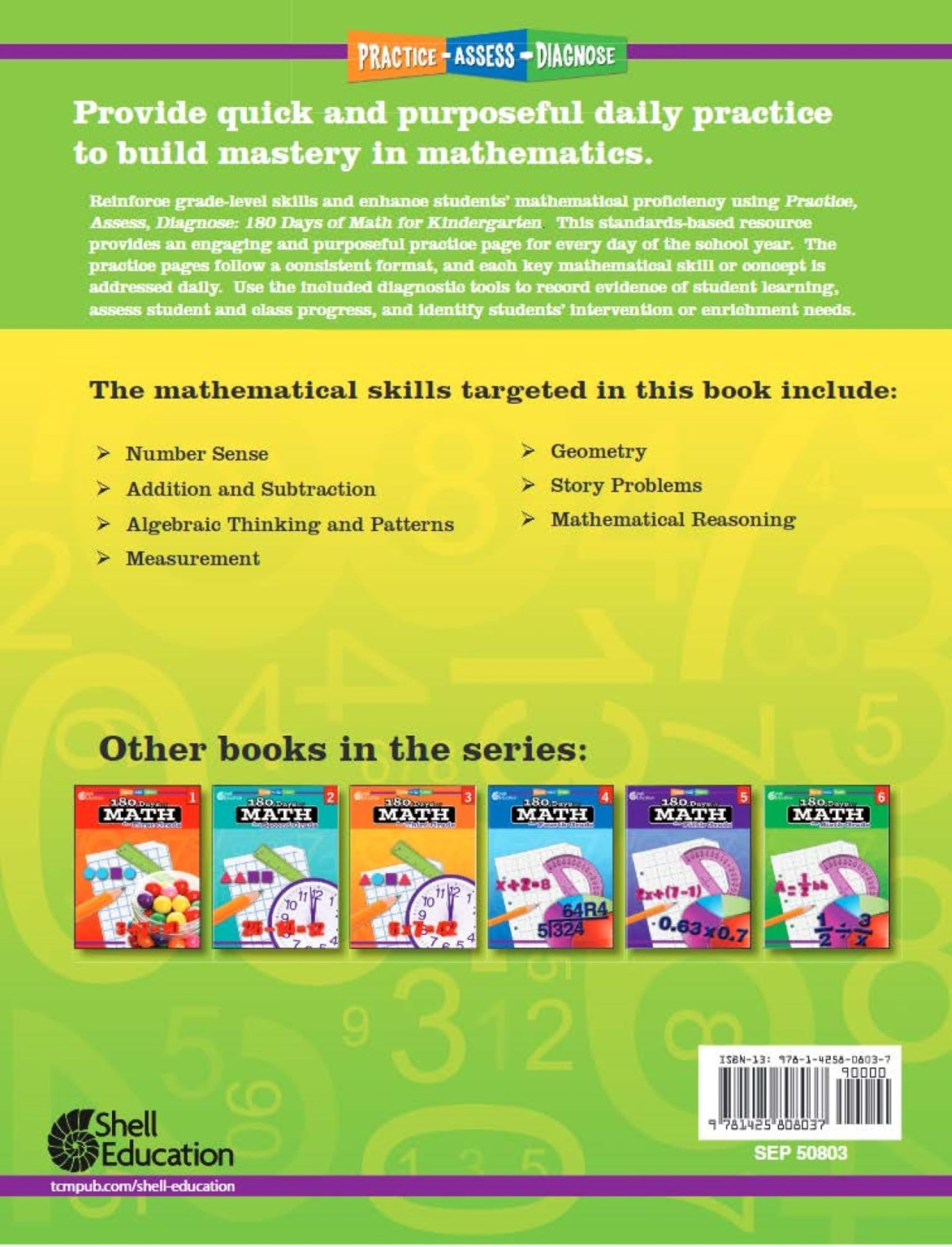 180 Days™: STEAM, Science, Math, & Problem Solving Grade K: 4-Book Set (180 Days of Practice)