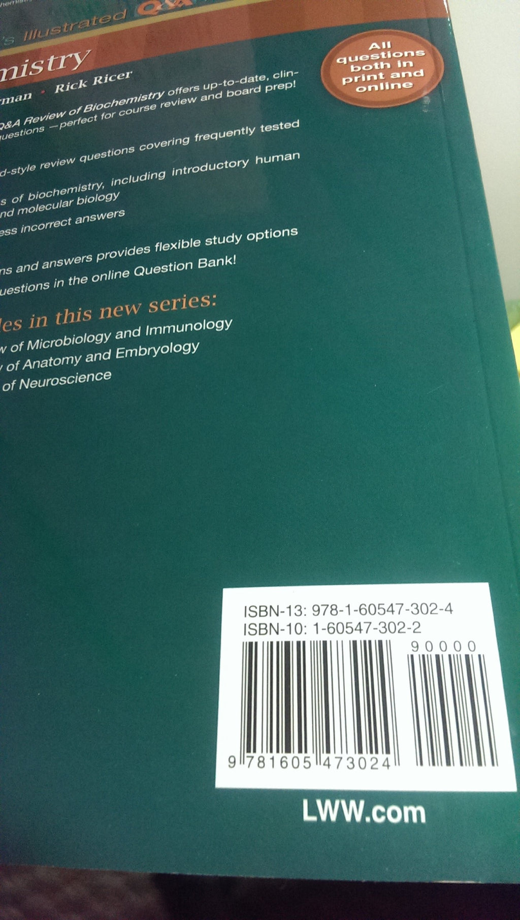 Lippincott's Illustrated Q&A Review of Biochemistry