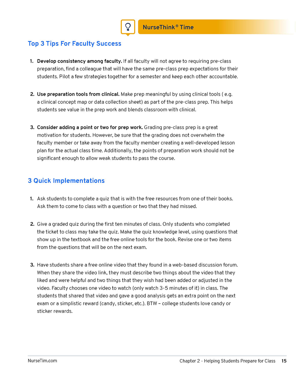 NurseThink® for Nurse Educators: Success Manual