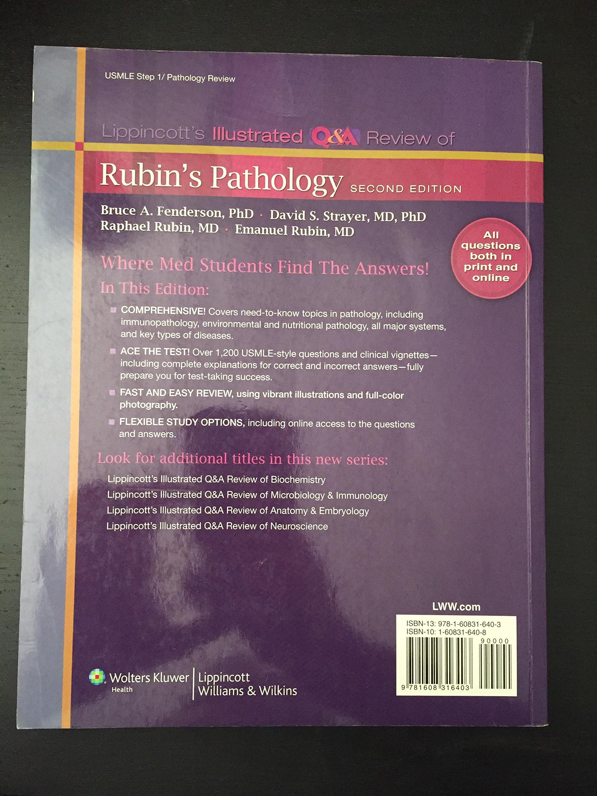 Lippincott's Illustrated Q&A Review of Rubin's Pathology, 2nd edition