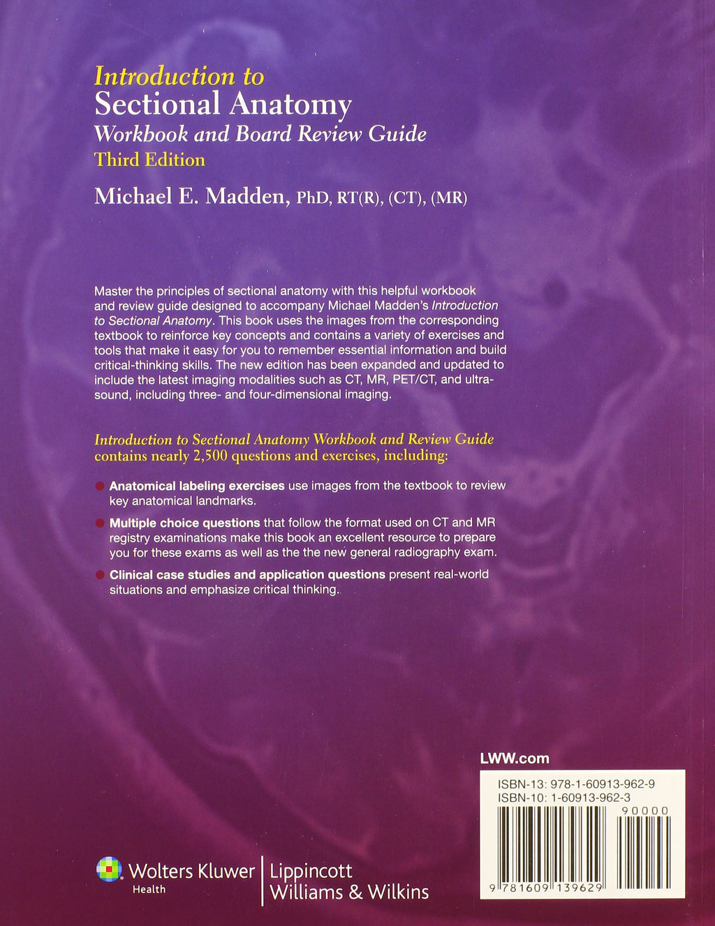 Introduction to Sectional Anatomy 3e Text, Workbook & Board Review Guide Package