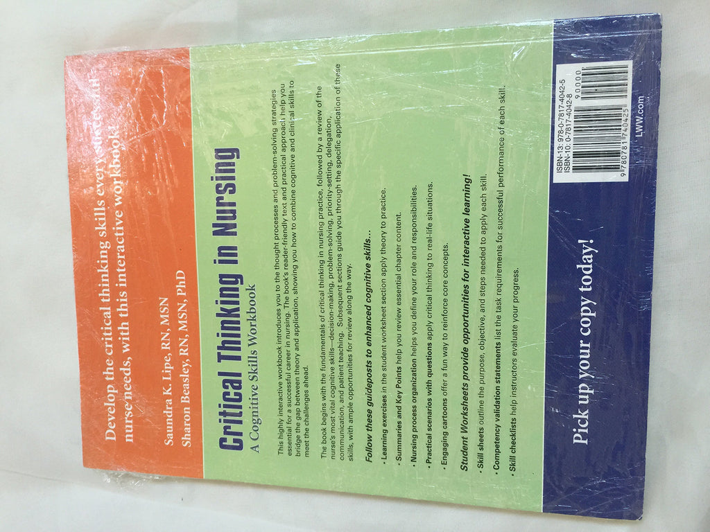 Critical Thinking in Nursing: A Cognitive Skills Workbook
