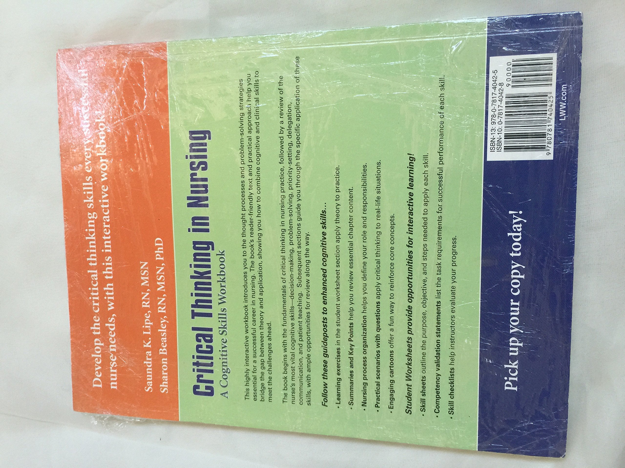 Critical Thinking in Nursing: A Cognitive Skills Workbook
